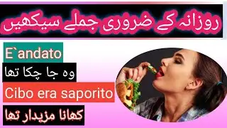 Learn Italian Mix Short Sentences in Urdu || Italian For Adults || اٹالین اردو میں 🎯