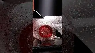 ASMR Glass dessert jelly roll cake