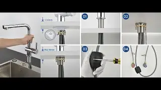 Cecipa Pull-out Kitchen Faucet  —— CYN0522 —— Installation