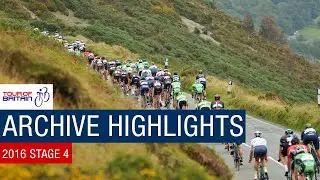 2016 Tour of Britain | Stage Four Highlights | Denbigh to Builth Wells