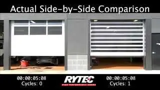 Real World Comparison: Rytec Spiral&reg; FV High-Speed Door vs Conventional Garage Door