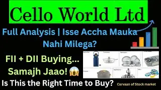 Cello World Stock 🚀 FII & DII Bullish | Growth Potential + Target Price Explained