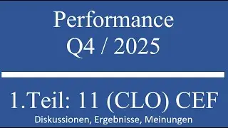 Performance Analyse 11 CEFs per Q4 2025