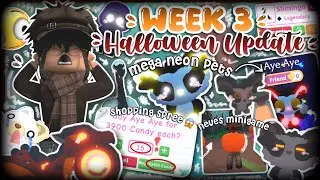 WEEK 3 HALLOWEEN UPDATE IN ADOPT ME + MEGA PETS MACHEN ZUSAMMEN 😱 / Roblox / Adopt me (Deutsch)