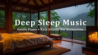 Deep Sleep Piano Music & Rain Ambience for Peaceful Rest and Calming Overthinking