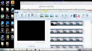 how to convert a file to wmv. using windows live movie maker