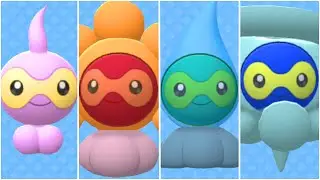 FULL CASTFORM TYPES TEAM! Shiny Castform Snowy, Sunny, Rainy - Every Type & Forms Evolution
