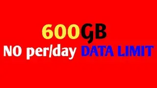 Best data plan / 600 GB data plan with no daily data limit / 600GB data plan  best recharge for data