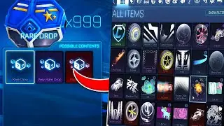 Rocket league (BUG) Opening few hundred drops at the same time! | (БАГ) Открываем сотню дропа сразу!