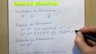 Rechnen mit Zehnerpotenzen