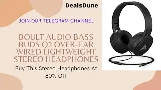 Boult Audio Bass Buds Q2 Over-Ear Stereo Headphones | Boult Audio Bass Buds Q2 | Amazon Deals
