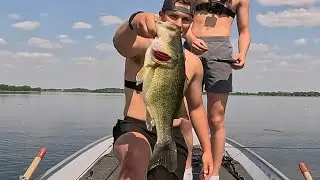 Catching BIG aggressive spawning bass!