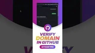 Zweryfikuj domenę niestandardową w GitHub #shorts