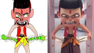Ne Zha 2 - Security Check Funny Drawing Meme | Funny Ne Zha 2 Memes caroon video part ..2