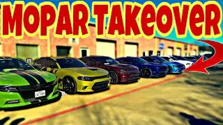 Dodge Chargers Takes Over Car Meet