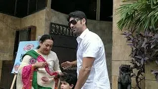 Big Boss OTT fame Karan Nath Comes to Celebrate Mother Birthday