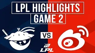 AL vs WBG Highlights Game 2 | LPL 2026 Split 1 | Anyone's Legend vs Weibo Gaming