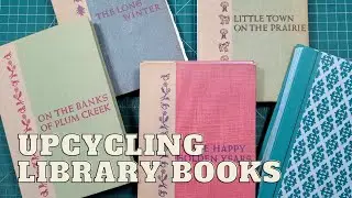 Handmade Journals from Vintage and Used Library Books // A closer look at upcycling books #books