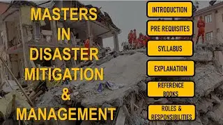 Masters in Disaster Management & Mitigation | Syllabus | Books | Roles & Responsibilities