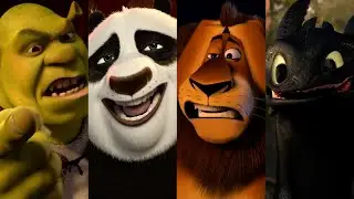 1 секунда из каждого анимационного фильма DreamWorks