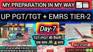 🎯TARGET UP PGT-TGT+ EMRS TIER2 + LT GRADE || Day-7 of My preparation TGT/PGT #yt  #motivation #study