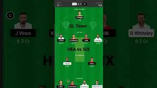 brisbane heat vs sydney sixers dream 11 fantasy team