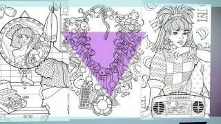 Back to the 80s: 1980s Fads and Fashion Coloring Book For Adults Teaser!!