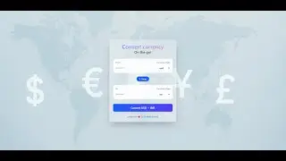 Currency Converter App Made with React | React.js Project with API Integration