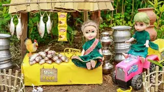 Целая жареная рыба с картофельными слоями | Мини-приготовление | Мини-приготовление | Мини-пригот...