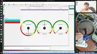 Flywheel physics with AS5600 magnetic angle encoder and SEELab3 / ExpEYES17