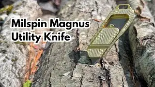 Milspin Magnus #UtilityKnife | Box Cutter | #EDC Retractable Razor Blade Veteran USA Made #review