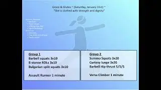 Grace and Glutes Workout