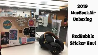 Распаковка MacBook Air + доставка наклеек