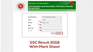 SSC Exam Result 2018 || Education Board Results-2018 || Tech Vision Pro