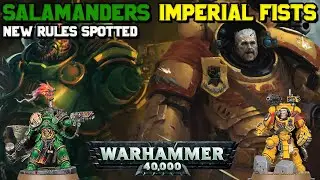 Imperial Fists & Salamanders Rules Spotted - Tor Garadon, Vulkan He'stan, Adrax Agatone