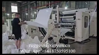 Automatic transferring V fold hand towel paper making machine production line