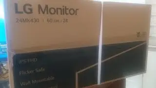 Монитор LG LCD 24MK430H-B обзор, распаковка, проверка на включение, и качество изображения #монитор