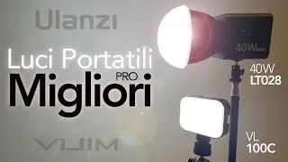 LUCI PORTATILI VIDEO e FOTO TOP 💡 Ulanzi 40W vs VIJIM VL100C