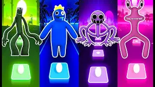 Rainbow friedns Green vs Blue vs Purple vs Pink. Tiles Hop EDM Rush!
