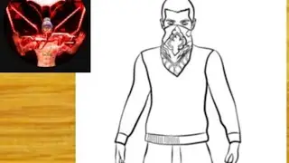 Drawing Ankush ff bundle skin free fire /  how to draw Ankush