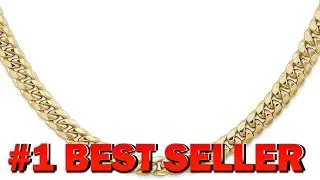 IceCarats 14K Solid Yellow Gold 6.75mm Miami Cuban Curb Link Chain Necklace - B0783HGQ94