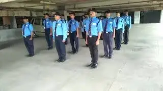 Front line security parade training