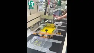 How To Use Full Auto Flatbed Screen Printer for Plastic Bag #screenprint #screenprinting