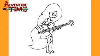 How to draw a MARCELINE easy / drawing marceline from adventure time
