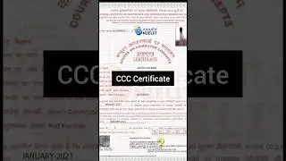 CCC Certificate NIELIT Latest 2021 #ccc #cccexams #nielit #nielitccc #ctet #exam #exams #job