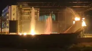 Fire, water and laser show