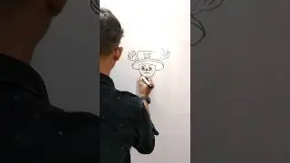1 min challenge for drawing chopper🖌️😘#onepiece #chopper #shorts