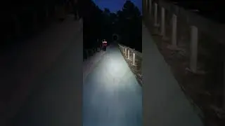 Ruta nocturna en la v&iacute;a verde  #jride #mtb #nature #night