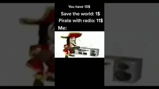 Pirate with radio