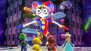 What if Pomni is the Final Boss in Super Mario 3D World + Bowser's Fury?